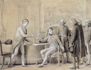 De ondertekening van het Concordaat tussen Frankrijk en de Heilige Stoel, 15 juli 1801 door Baron François Pascal Simon Gérard