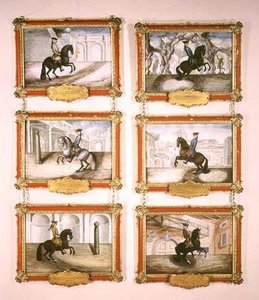 De Spaanse Rijschool, zes ruiterschilderijen