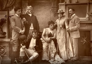 Het Drury Lane Gezelschap in A Run of Luck, in het Drury Lane Theater, Londen, 1886 door Barraud