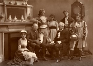 Het Vaudeville-gezelschap in De Weg naar de Ondergang, in het Vaudeville Theater, Londen door Barraud