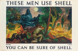 Reclameposter voor Shell