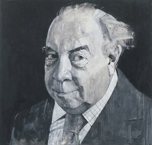 Portret van J.B. Priestley, illustratie voor The Listener, 1970s