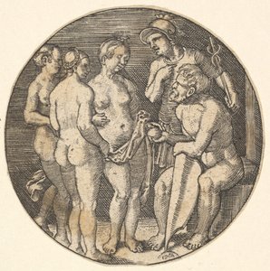 Oordeel van Parijs kopie, 16e eeuw door Barthel Beham