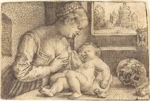 Madonna met schedel