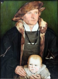 Portret van Hans Urmiller en zijn zoon door Barthel Beham