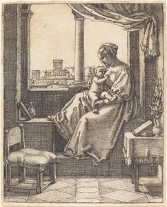 Maagd bij het Raam door Barthel Beham