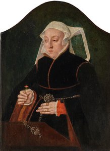 Vrouwelijk portret door Bartholomäus Bruyn