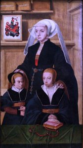 Frans: Portrait de Katharina Von Gail et ses deux filles Katharina von Gail