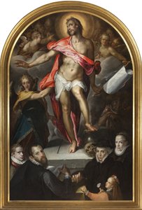 Epitafium van goudsmid Nicolas Müller uit Praag door Bartholomaeus Spranger