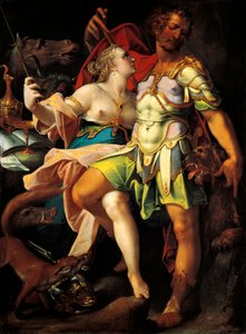 Odysseus en Circe door Bartholomaeus Spranger