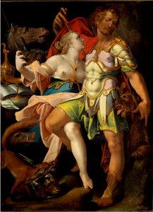 Odysseus en Circe de tovenares door Bartholomaeus Spranger