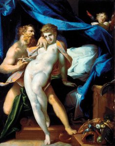 Venus en Maia door Bartholomaeus Spranger