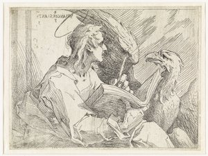 Johannes de Evangelist door Bartholomeus Spranger