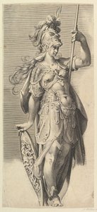 Minerva, ca. 1632 door Bartholomeus Spranger