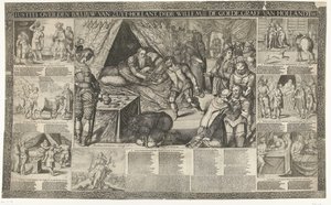 Oordeel van graaf Willem III over de baljuw van Zuid-Holland, 1336 door Bartholomeus Willemsz. Dolendo (signed by artist)
