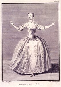 Een menuet dansen, uit 