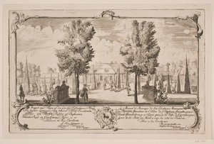 Blågård buiten Nørreport door Bartholomæus Roque