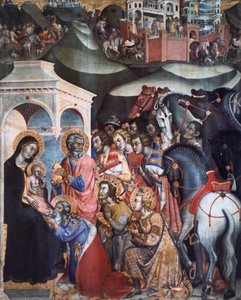 Aanbidding der Wijzen, 1380s door Bartolo di Fredi