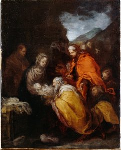 Aanbidding der wijzen door Bartolomé Esteban Murillo