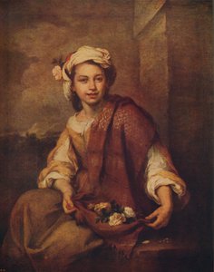 Een Spaanse Bloemenmeisje, 1665-1670, ca. 1915