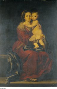 Naar Bartolomé-Esteban Murillo - De maagd en het kind, ca.1660 - ca.1699 door Bartolomé Esteban Murillo
