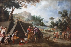 Laban zoekt zijn gestolen huisgoden, ca. 1665-1670