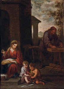 De Heilige Familie met de jonge Sint Jan de Doper, 1660-70 door Bartolomé Esteban Murillo