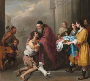De terugkeer van de verloren zoon door Bartolomé Esteban Murillo