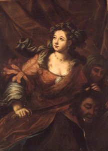Judith verlaat de tent van Holofernes door Bartolomeo (attr. to) Biscaino