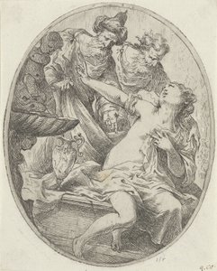 Susanna en de ouderlingen door Bartolomeo Biscaino