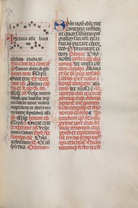 Missale: Fol. 173: Muziek voor Alleluia enz. aan het begin van Pasen, 1469 door Bartolomeo Caporali