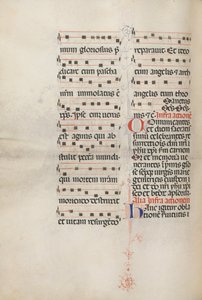 Missale: Fol. 179v: Muziek voor verschillende gewone gebeden, 1469 door Bartolomeo Caporali