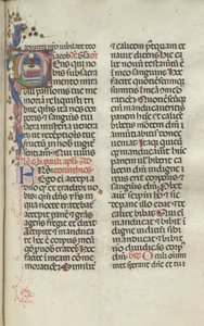 Missale: Fol. 225: Kelk met hostie, 1469 door Bartolomeo Caporali