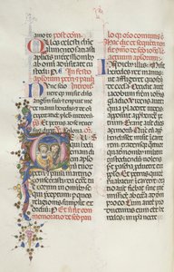 Missale: Fol. 290v: Heiligen Petrus en Paulus, 1469 door Bartolomeo Caporali
