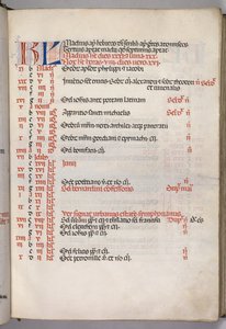 Missaal: Fol. 5r: Mei kalenderpagina door Bartolomeo Caporali