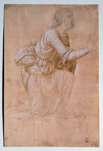 De Annunciatie van Volterra Tekening door Fra Bartolomeo door Bartolomeo Fra