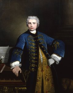 Portret van de zanger Farinelli Carlo Broschi 1705-1782