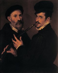 Dubbelportret van muzikanten