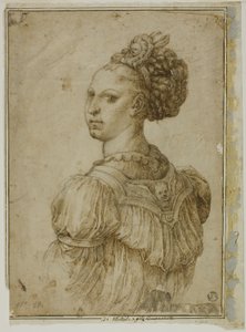 Ideaal borstbeeld van een vrouw door Bartolomeo Passarotti