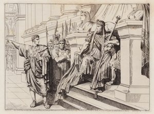 Appius Claudius door Lucullus naar het hof van Tigranes de Grote gestuurd (ets)