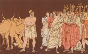 Cincinnatus geroepen om dictator te worden door Bartolomeo Pinelli