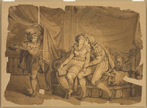 Paolo en Francesca door Bartolomeo Pinelli