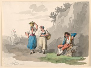 Terug van de Wijnoogst door Bartolomeo Pinelli