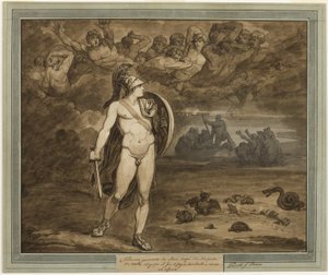 Telemachus, Gelovend dat Zijn Vader, Ulysses, Dood Is, Zoekt Hem in de Onderwereld, uit De Avonturen van Telemachus, Boek 18