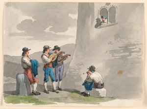 De serenade door Bartolomeo Pinelli