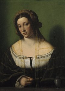 Portret van een dame als Maria Magdalena door Bartolomeo Veneto