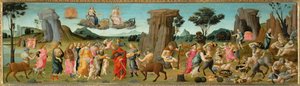 De bruiloft van Thetis en Peleus, ouders van Achilles ...