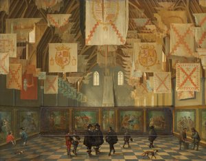 De Ridderzaal van het Binnenhof tijdens de Grote Vergadering van 1651