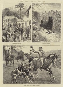 Hertenjacht in Surrey door Basil Bradley