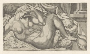De nacht door Battista Franco (attributed to)
